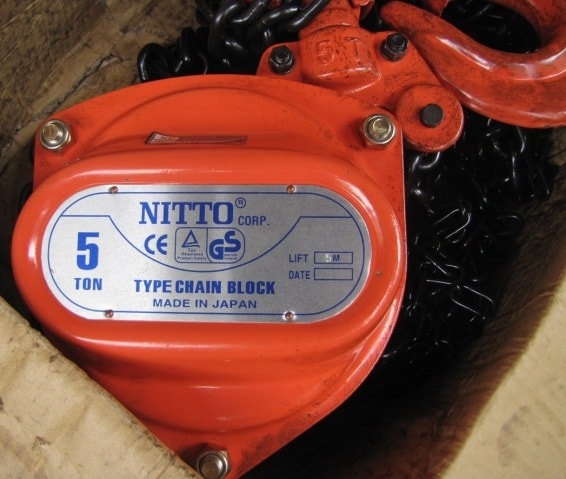 Palang xích kéo tay nitto 20 tấn 5m giá rẻ nhất miền bắc, palang xích kéo tay nhật 20 tấn 5m tốt nhất